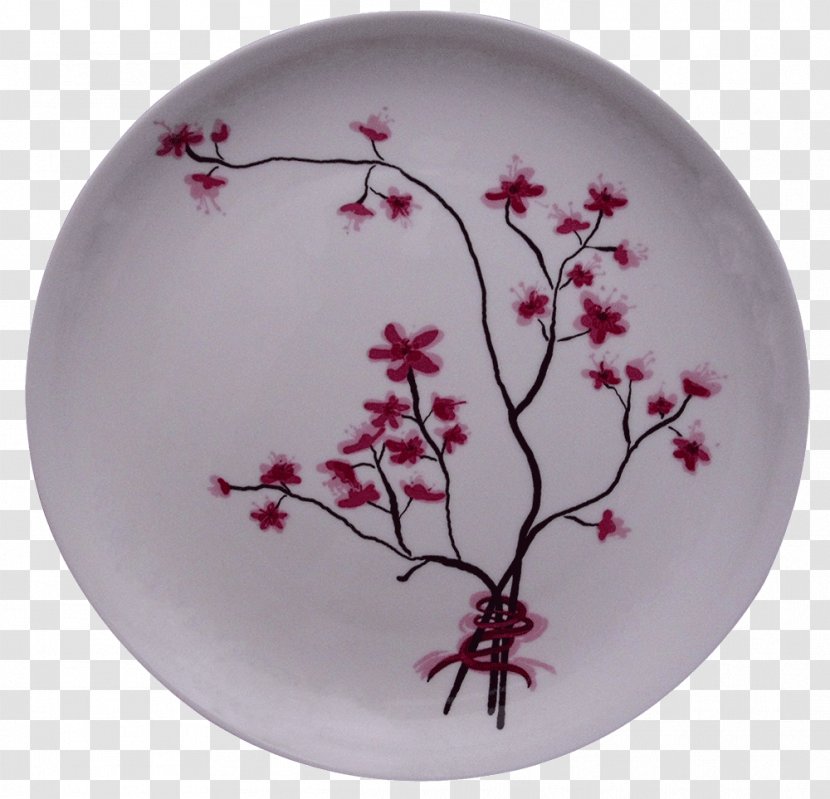 Plate Tea Cherry Blossom Porcelain Mug - Strainers Transparent PNG