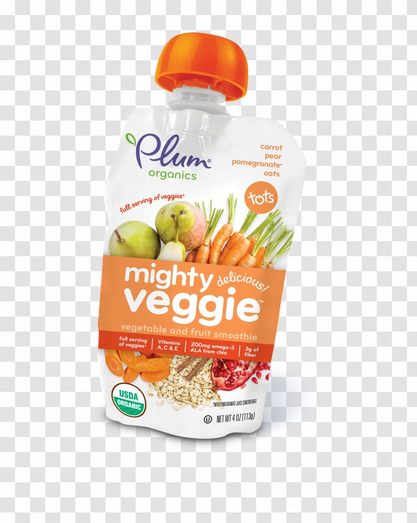 Organic Food Smoothie Vegetarian Cuisine Baby Vegetable - Fruit Transparent PNG