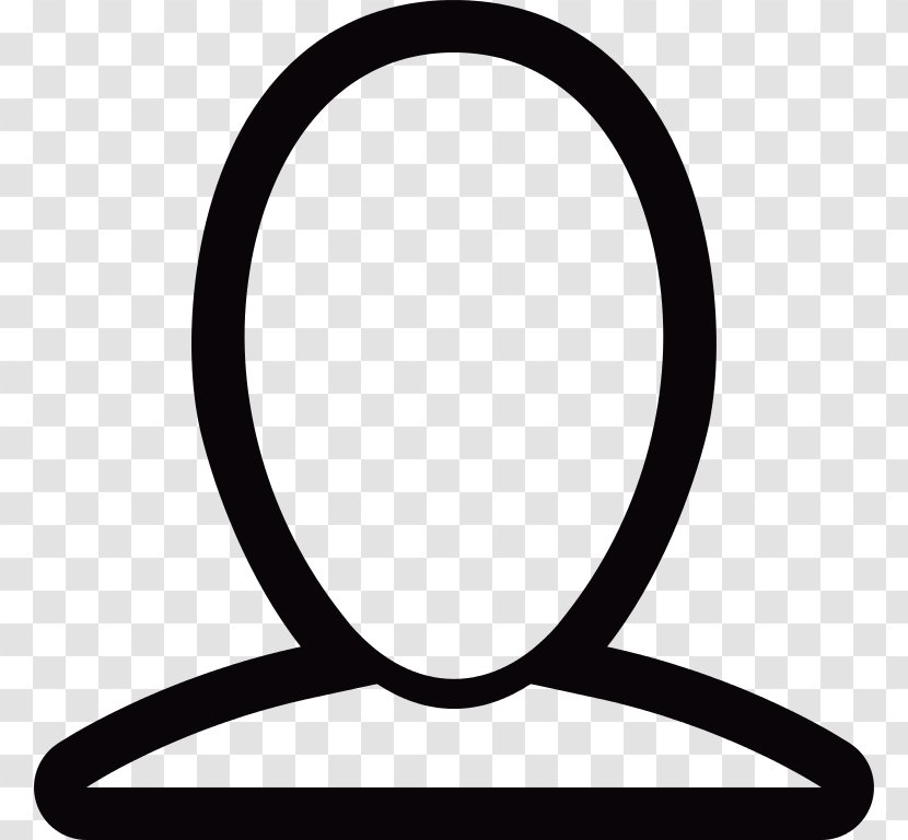 User Line - Profile - Symbol Blackandwhite Transparent PNG