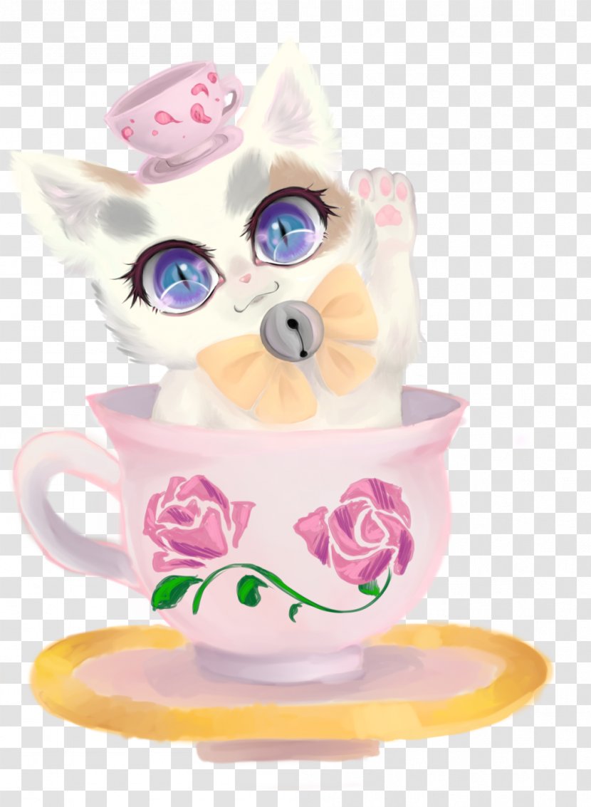 Coffee Cup Whiskers Kitten Easter Transparent PNG