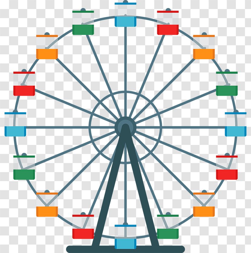 Ferris Wheel Tourist Attraction Line Recreation Amusement Park Transparent PNG