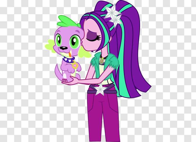 Spike Pony Kiss Image Twilight Sparkle - Tree - Cute Painter Purim Ideas Transparent PNG