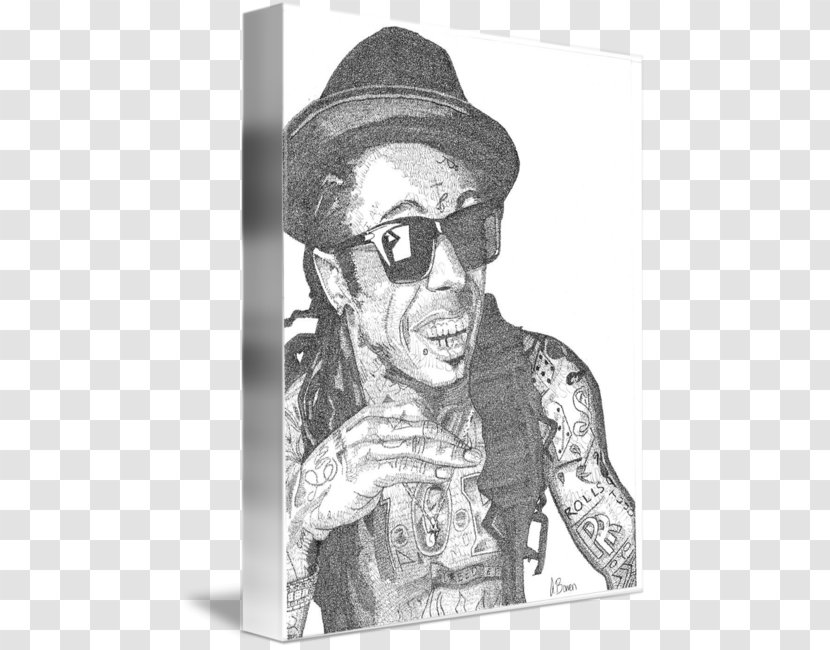 Drawing Visual Arts Glasses Human Behavior - Portrait - Lil Wayne Transparent PNG