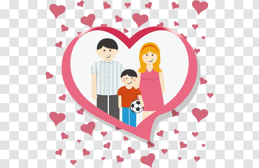 Euclidean Vector Illustration - Silhouette - Happy Family Transparent PNG