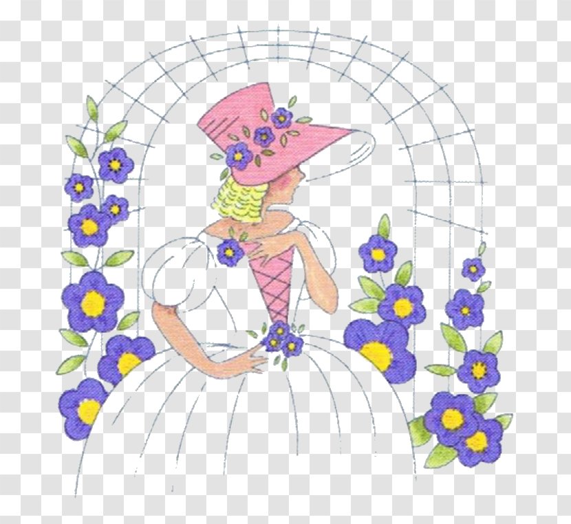 Floral Design Illustration Clip Art Fairy Cartoon - Lavender - Bleed Pattern Transparent PNG