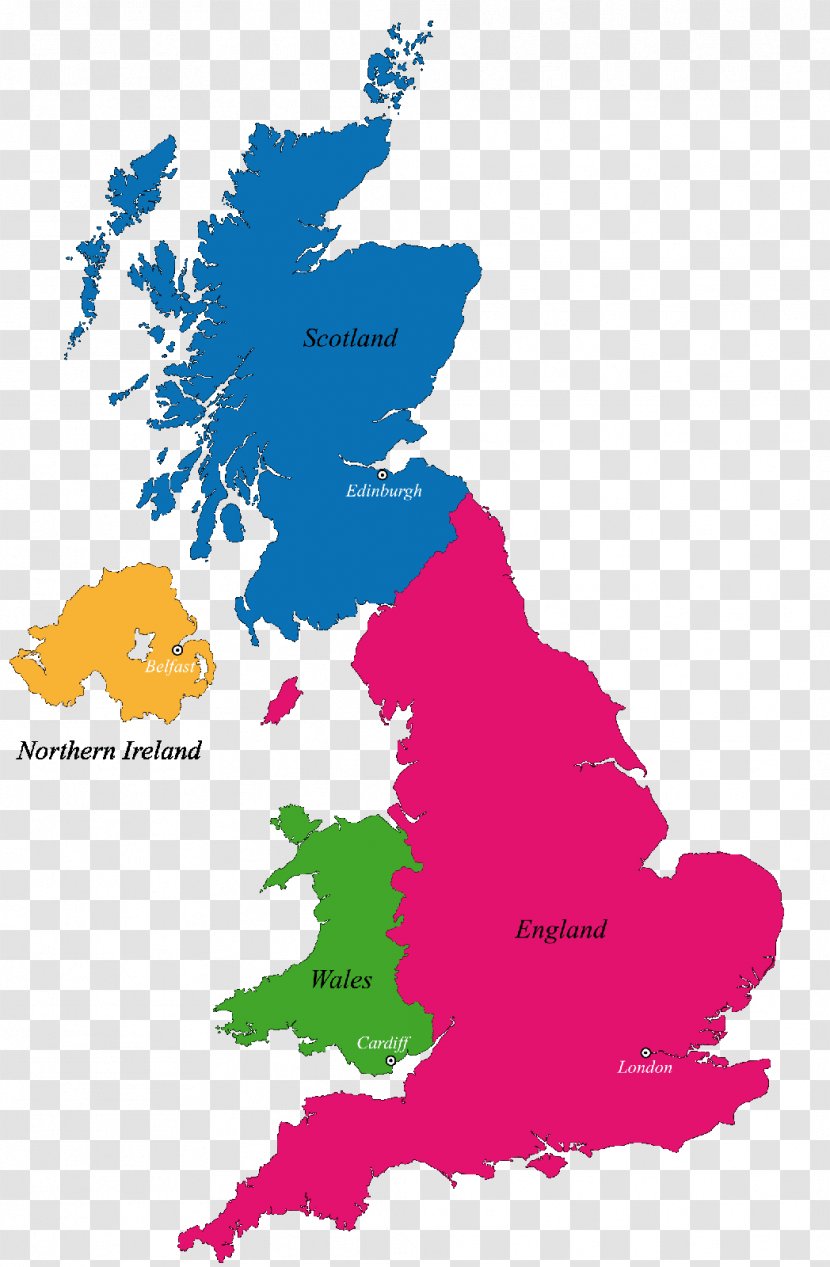 England British Isles Map Clip Art - Ireland Clipart Transparent PNG