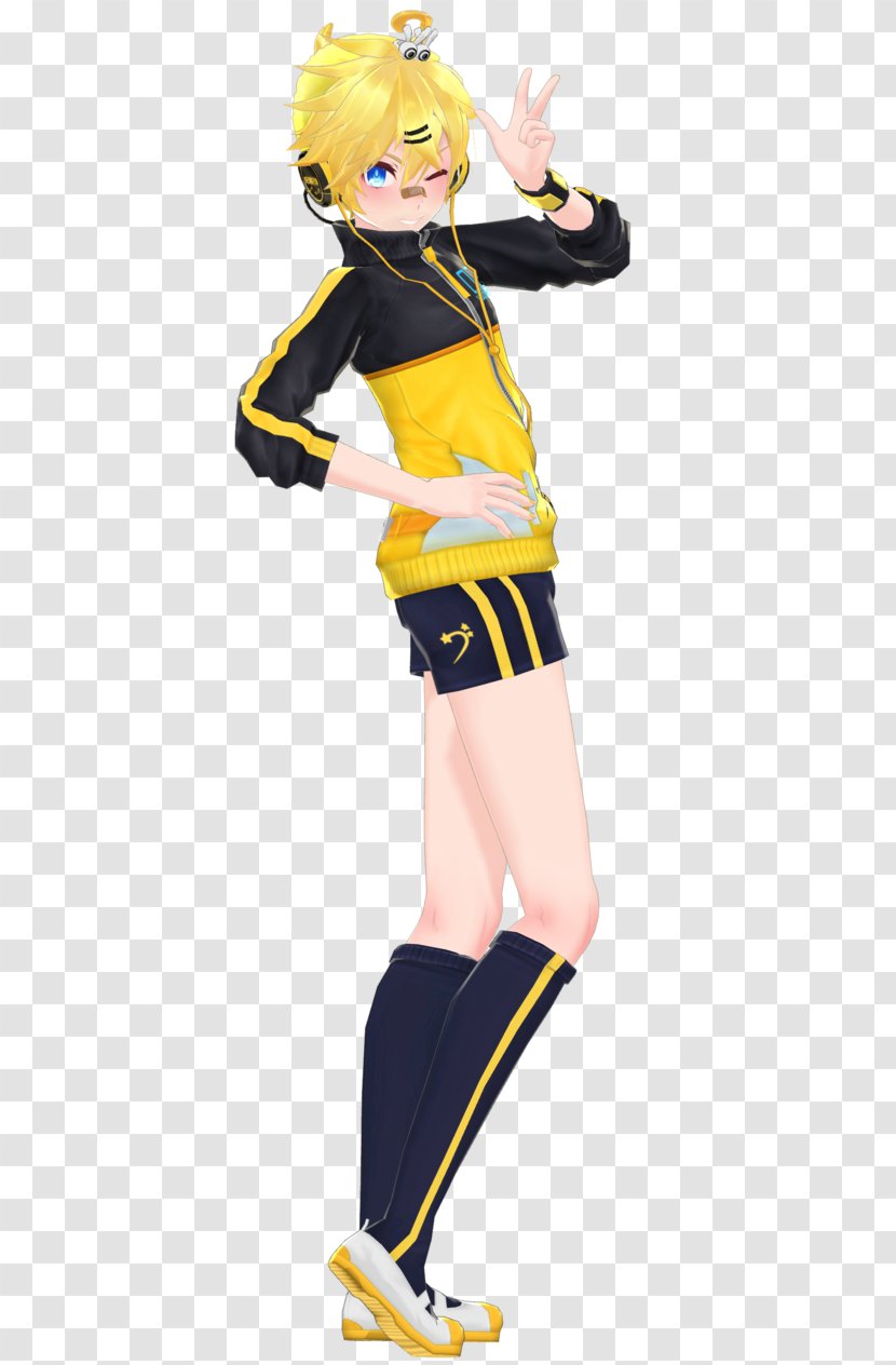 Kagamine Rin/Len MikuMikuDance Cheerleading Uniforms Bad Boys YouTube - Art Blog - King Kai Transparent PNG