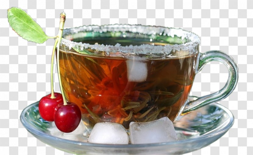 Iced Tea Green Coffee Cherry - Serveware Transparent PNG