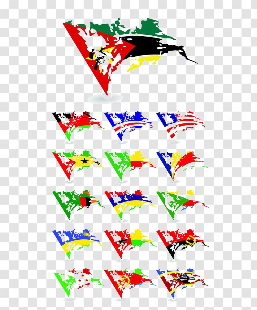 National Flag Clip Art - Triangle - Nostalgic Color Flags Of All Nations Transparent PNG