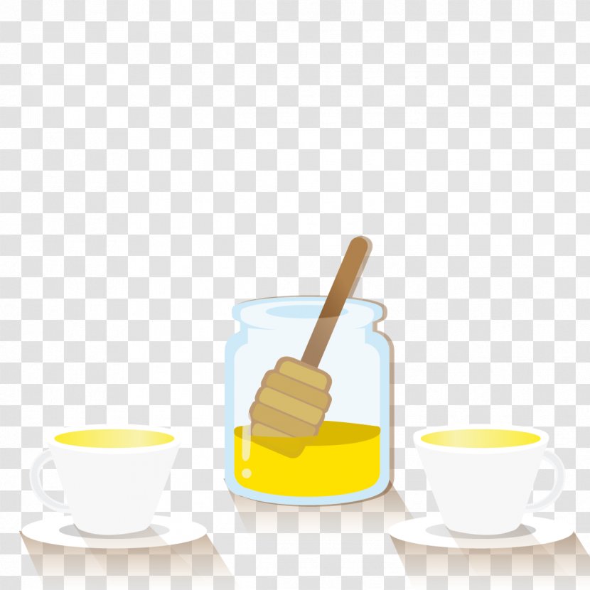 Yuja-cha Honey Jar - Vector Citron Tea Transparent PNG
