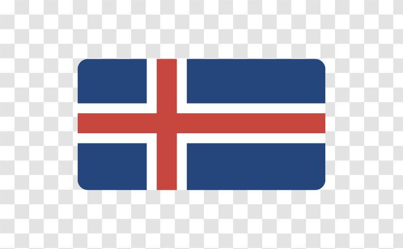 Electric Blue Brand Flag - Iceland Transparent PNG