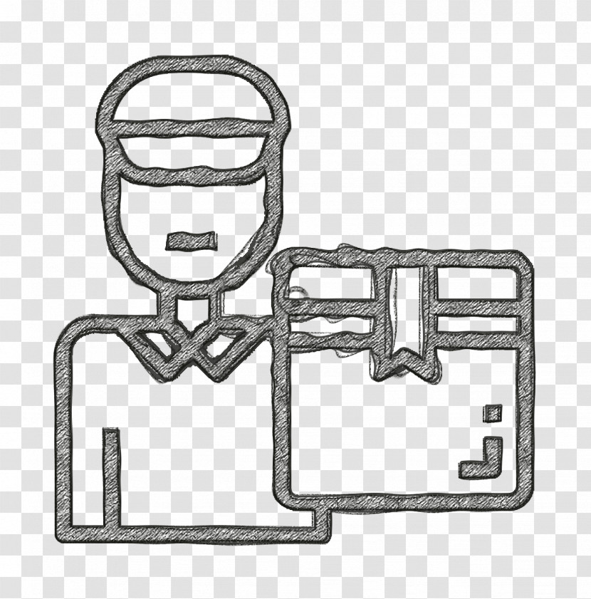 Logistic Icon Delivery Man Icon Courier Icon Transparent PNG