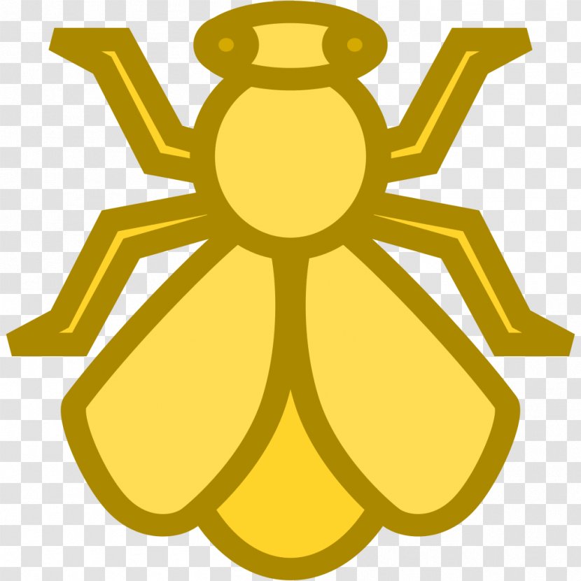 Honey Bee Merovingian Dynasty Symbol - Yellow Transparent PNG