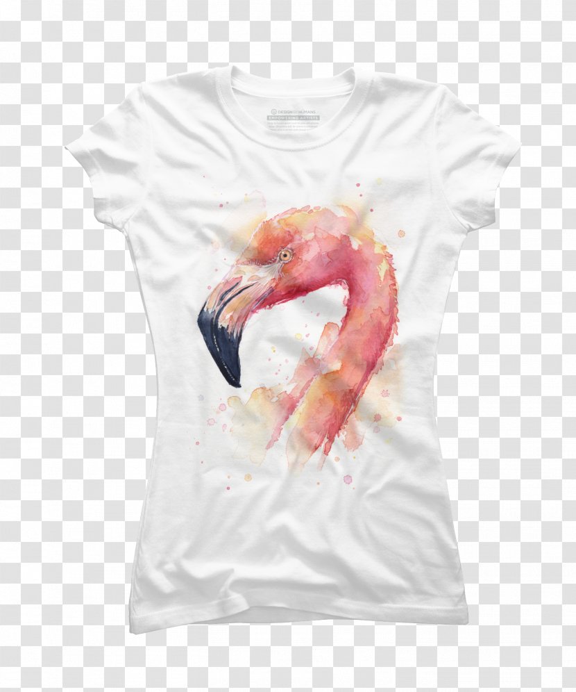 Printed T-shirt Hoodie Tracksuit - Top - Flamingo Printing Transparent PNG