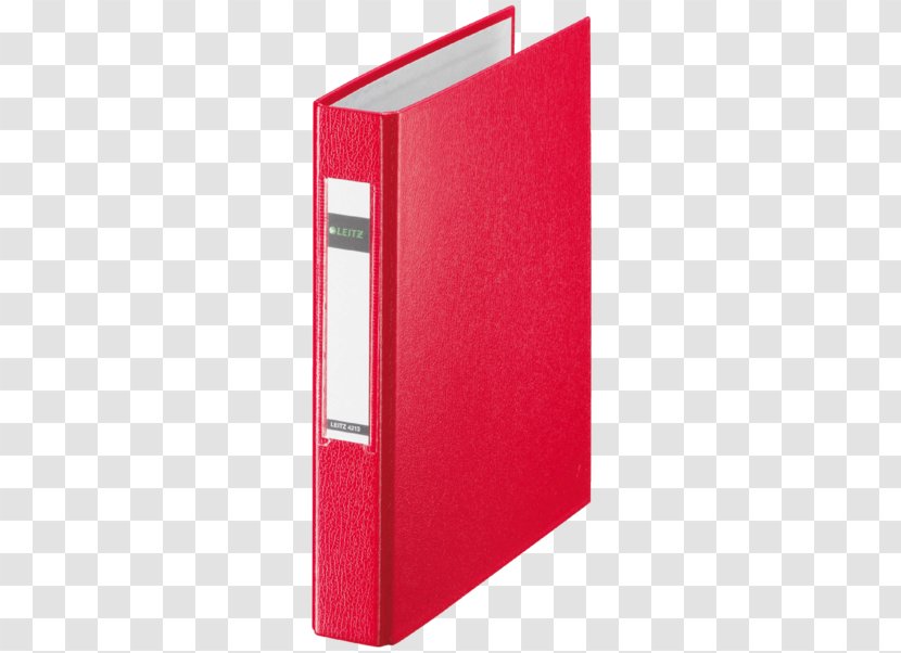 Ringbuch Ring Binder Esselte Leitz GmbH & Co KG - Red - Shop Standard Transparent PNG