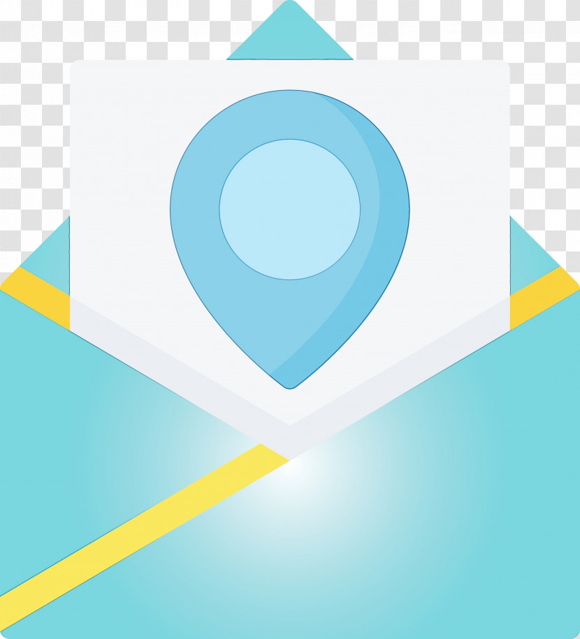 Aqua Circle Turquoise Line Icon Transparent PNG