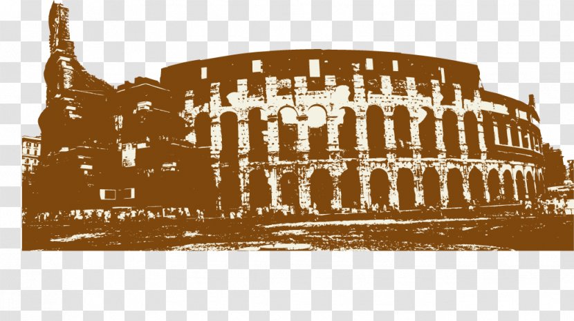 Colosseum - History - Retro Building Transparent PNG