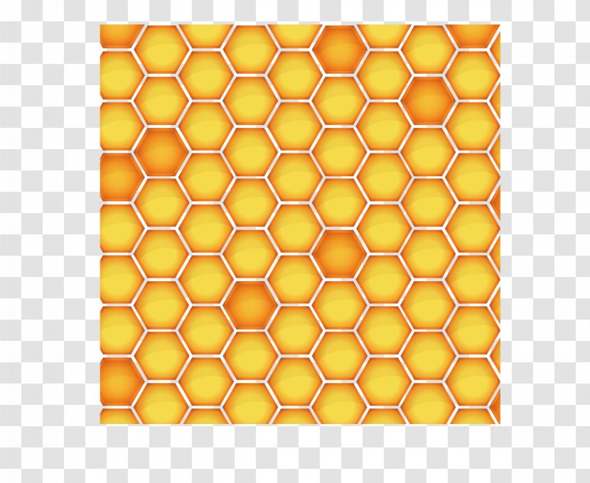 Honeycomb Yellow - Symmetry - Cartoon Peak Nest Shading, Background, Yellow, Taobao Material, Transparent PNG