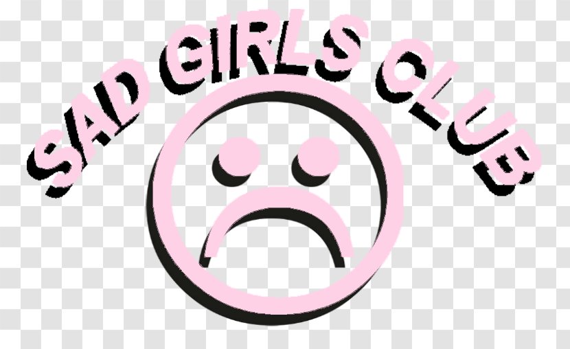 Sticker Sadness Sad Girls Club - Heart - Frame Transparent PNG