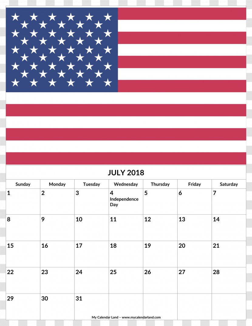 Flag Of The United States Independence Day Vector Graphics - Area Transparent PNG