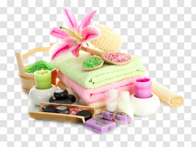 Towel Spa Cosmetology Massage Essential Oil - Cake - Bath Towels Transparent PNG