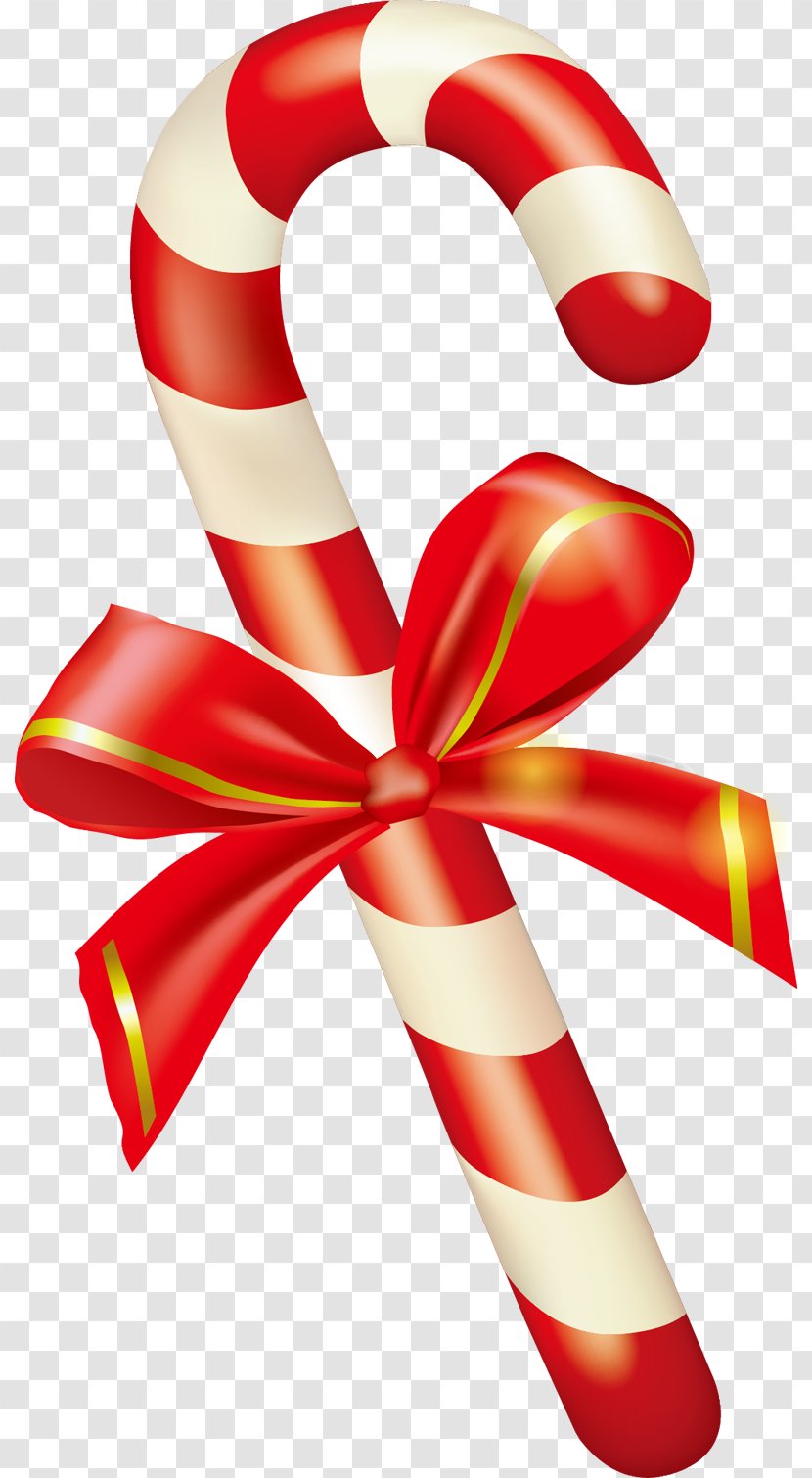 Candy Cane Christmas Clip Art - New Year - Painted Red Transparent PNG