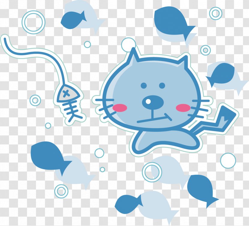 Cat Kitten Fish Pet - Technology - Cute Cartoon Transparent PNG