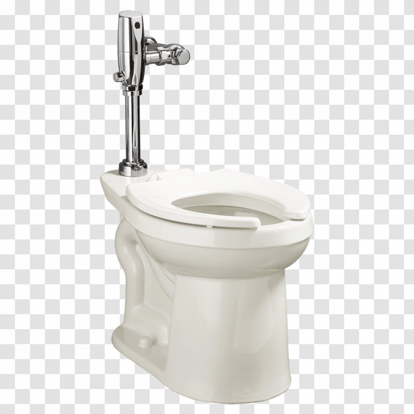 Flush Toilet Flushometer American Standard Brands Bathroom - Hardware Transparent PNG