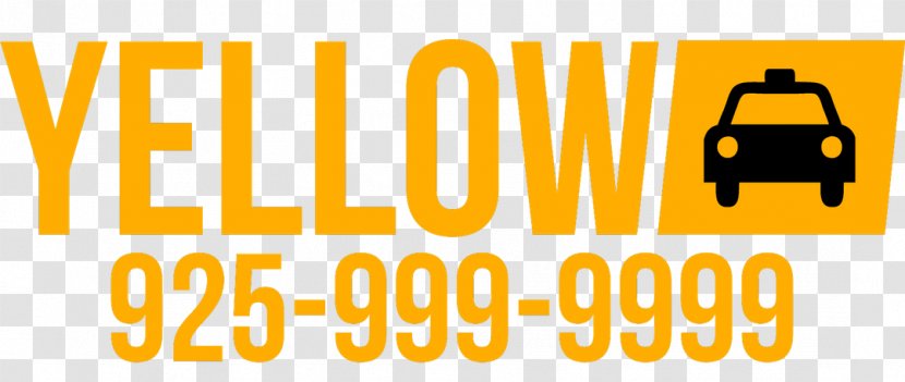 Taxicab Number Yellow Cab Logo Telephone - Text - Taxi Transparent PNG