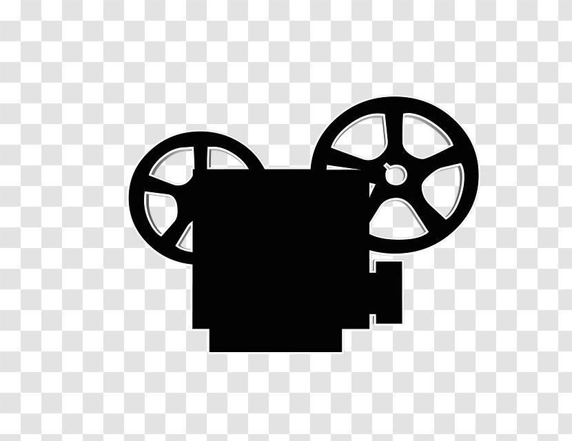 Movie Projector Cinema Film Clip Art - Black And White Transparent PNG