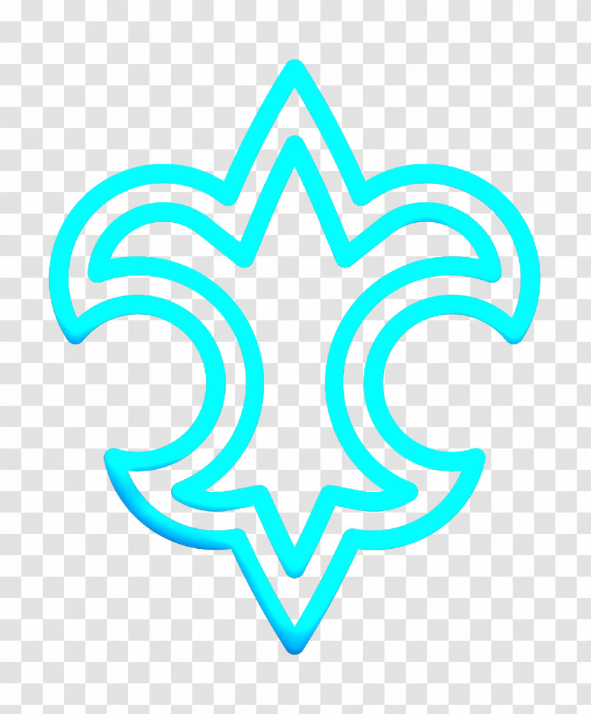 Fleur De Lis Icon Camping Outdoor Icon Flower Icon Transparent PNG