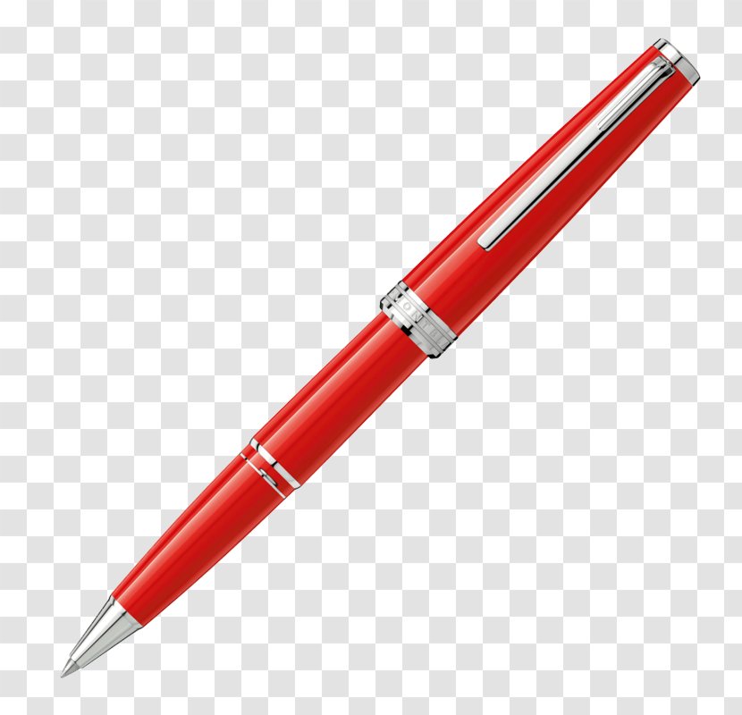 Ballpoint Pen Fountain Rollerball Montblanc - Red Transparent PNG