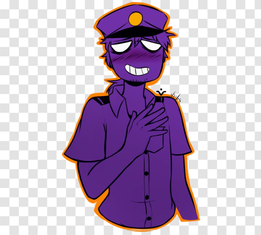 Five Nights At Freddy's 3 Freddy's: Sister Location Purple Man Drawing - Art - Violet Transparent PNG