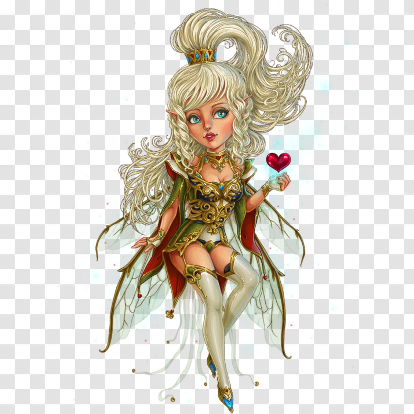 Fairy Costume Design Cartoon Figurine - Mythical Creature Transparent PNG