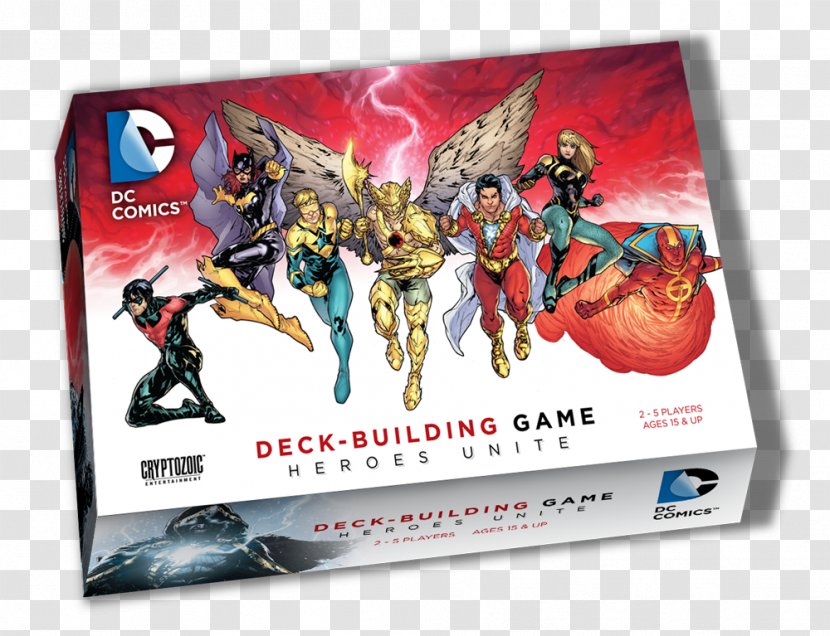 Cryptozoic Entertainment DC Comics Deck-Building Game Captain Marvel Hawkman - Comic Book Transparent PNG