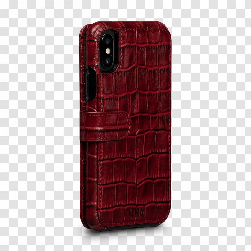 Mobile Phone Accessories IPhone Phones - Red - Leather Cover Transparent PNG