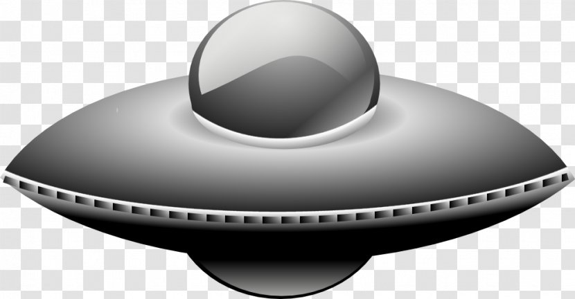 Unidentified Flying Object Saucer Clip Art - Black And White - Alien Abduction Cliparts Transparent PNG