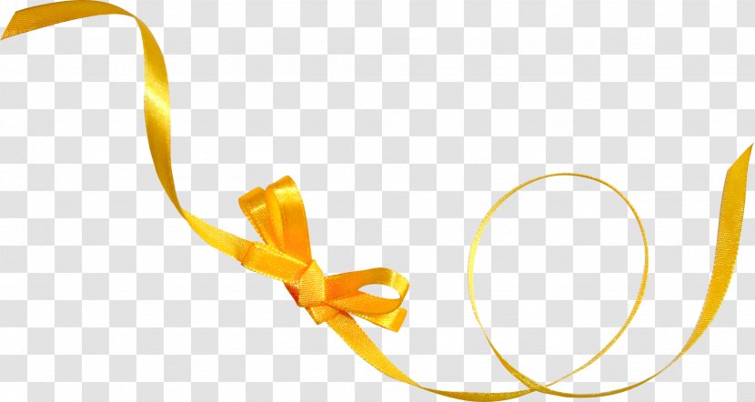 Yellow Gold Ribbon - Gratis - Golden,Ribbon Transparent PNG