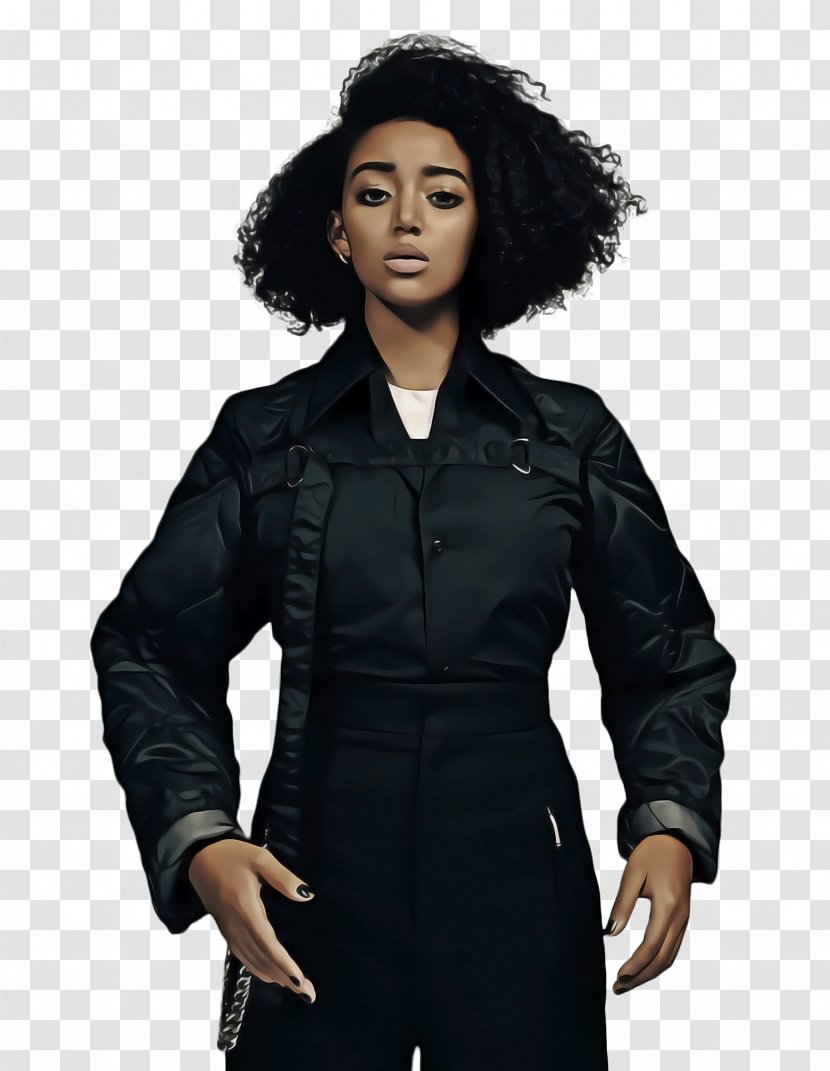 Hair Cartoon - Drawing - Trench Coat Blazer Transparent PNG