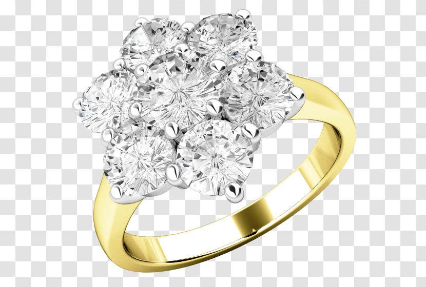 Wedding Ring Engagement Silver Diamond Transparent PNG