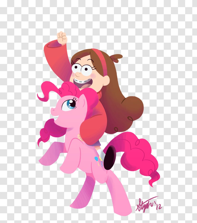 Mabel Pines Pinkie Pie Dipper Grunkle Stan Pony - Silhouette Transparent PNG