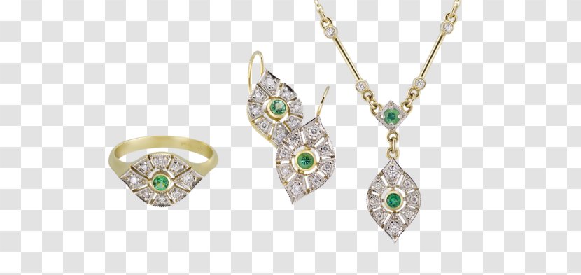 Emerald Earring Body Jewellery Gold - Diamond Transparent PNG