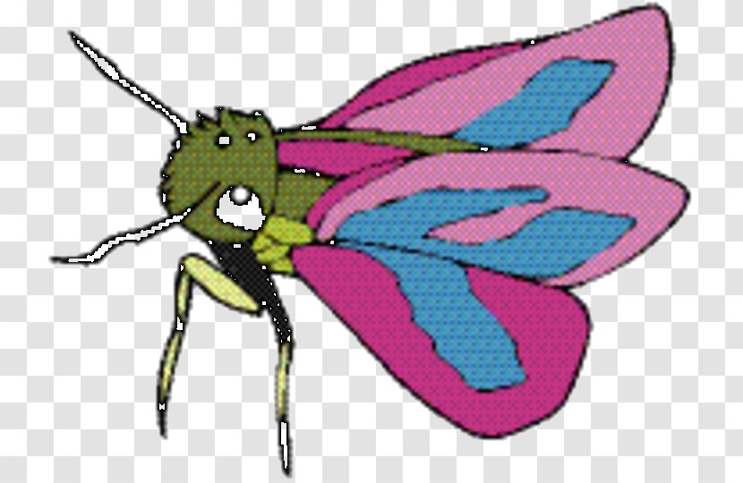 Butterfly Cartoon - Pink M - Moths And Butterflies Wing Transparent PNG