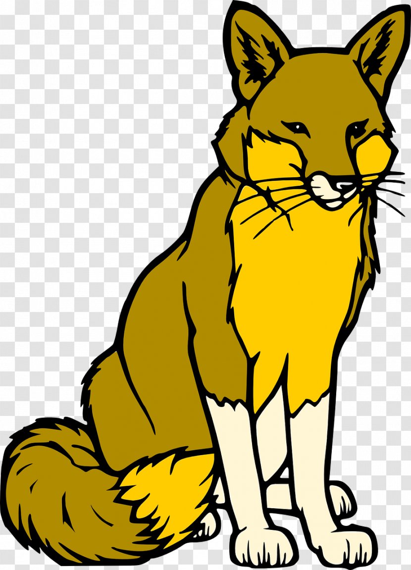 Red Fox Arctic Clip Art - Yellow Transparent PNG