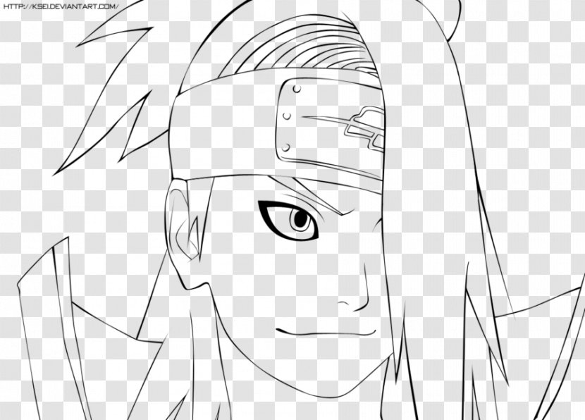 Line Art Coloring Book Drawing /m/02csf Ed Euromaus - Silhouette - Lineart Naruto Transparent PNG