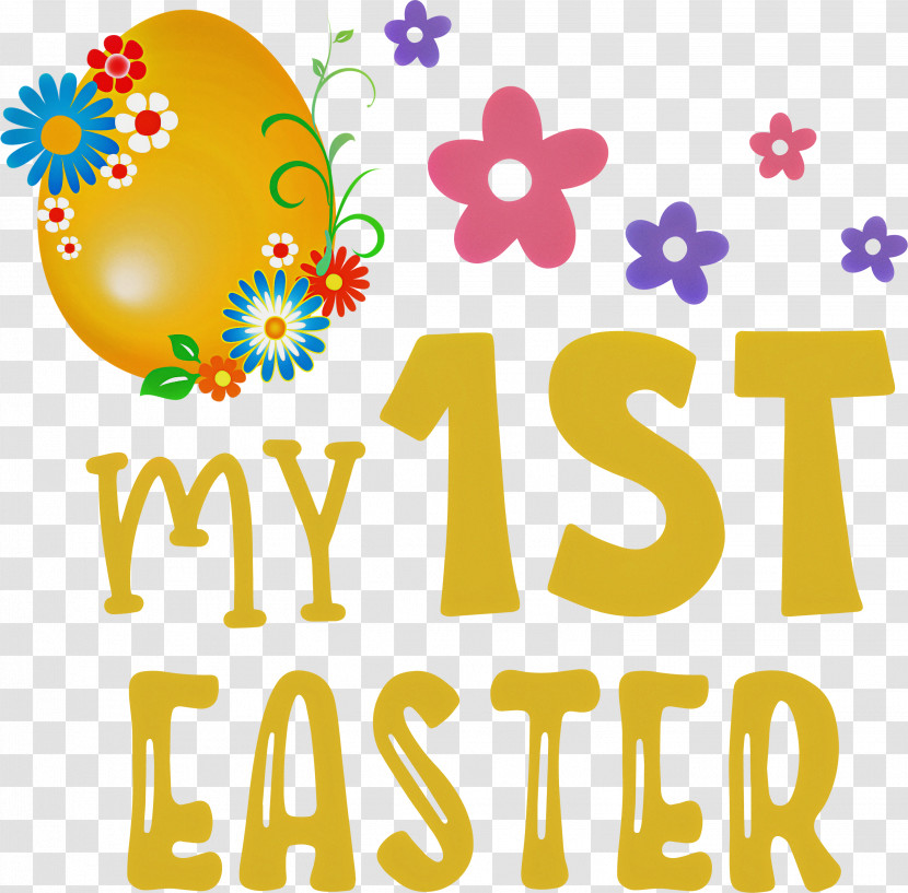 My 1st Easter Happy Easter Transparent PNG