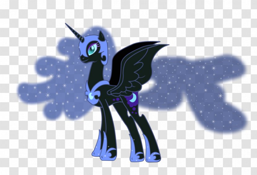 Pony Princess Luna Nightmare DeviantArt - Cartoon - Moon Vector Transparent PNG