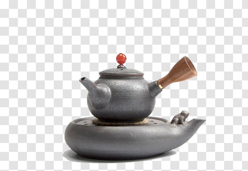 Teapot Green Tea Kettle - Tableware - Spot Silver Ebony Transparent PNG