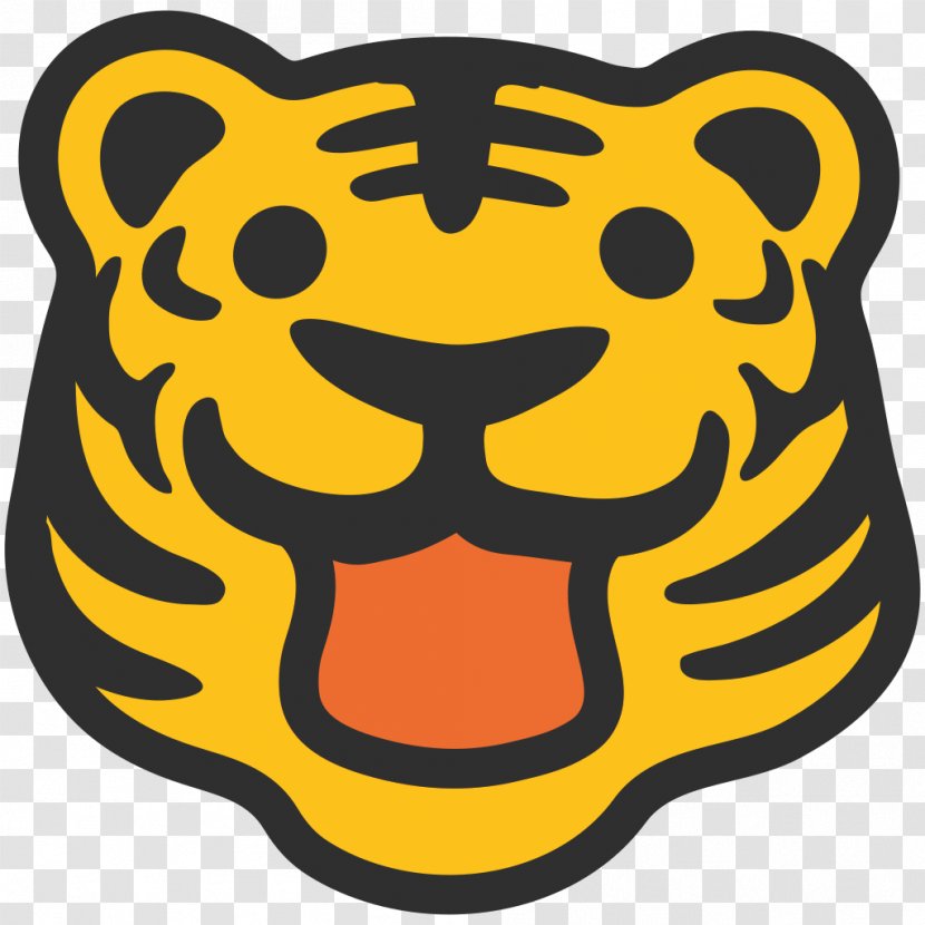 Talking Tiger Emoji Roar Text Messaging - TIGER VECTOR Transparent PNG