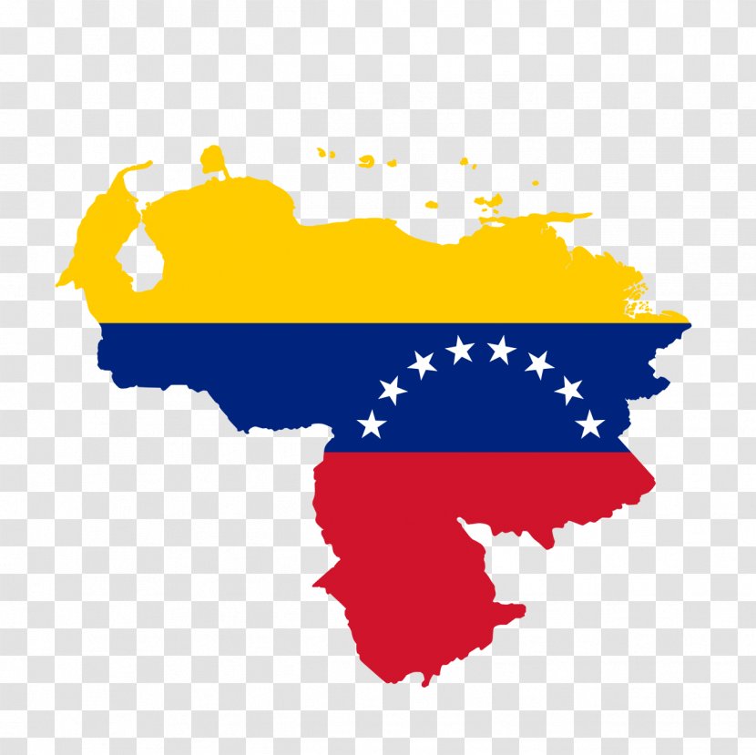 Petro Map Flag Of Venezuela - Red Transparent PNG